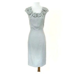 Antonio Melani Cap Sleeve Rosette Neck Dress